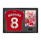 Martin Ødegaard Signed Arsenal Champions Shirt Classic Frame (ACG Cert)