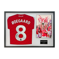Martin Ødegaard Signed Arsenal Champions Shirt Classic Frame (ACG Cert)