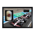Oliver Bearman & Esteban Ocon Signed Haas F1 Cap Iconic Frame (ACG Cert)