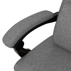 Vinsetto Linen-Look Office Chair, with 160\'c2\'b0 Reclining Back and Footrest - Grey