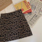 Leopard Print Mini Skirt  – Built-In Shorts