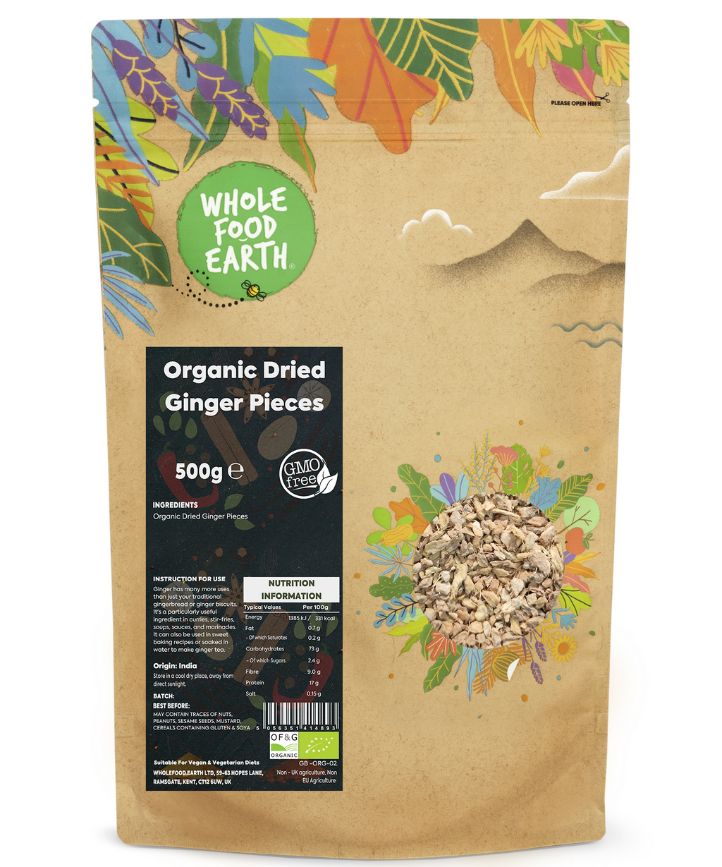 Organic Ginger Root Cut Pieces