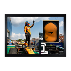Oscar Piastri Signed McLaren F1 Cap Iconic Frame (ACG Cert)