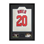 Michael Owen Signed England 98' Shirt Premium Frame