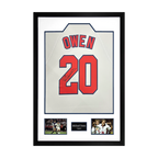 Michael Owen Signed England 98' Shirt Premium Frame