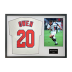 Michael Owen Signed England 98' Shirt Classic Frame