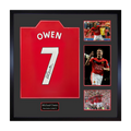 Michael Owen Signed Manchester United Shirt Elite Frame