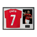 Michael Owen Signed Manchester United Shirt Classic Frame