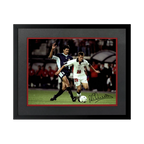 Michael Owen Signed England 16x12 Image Deluxe Mount Frame