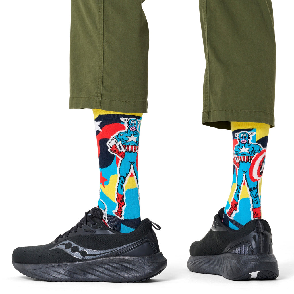 Mens Marvel Captain America Novelty Socks | Gift Idea