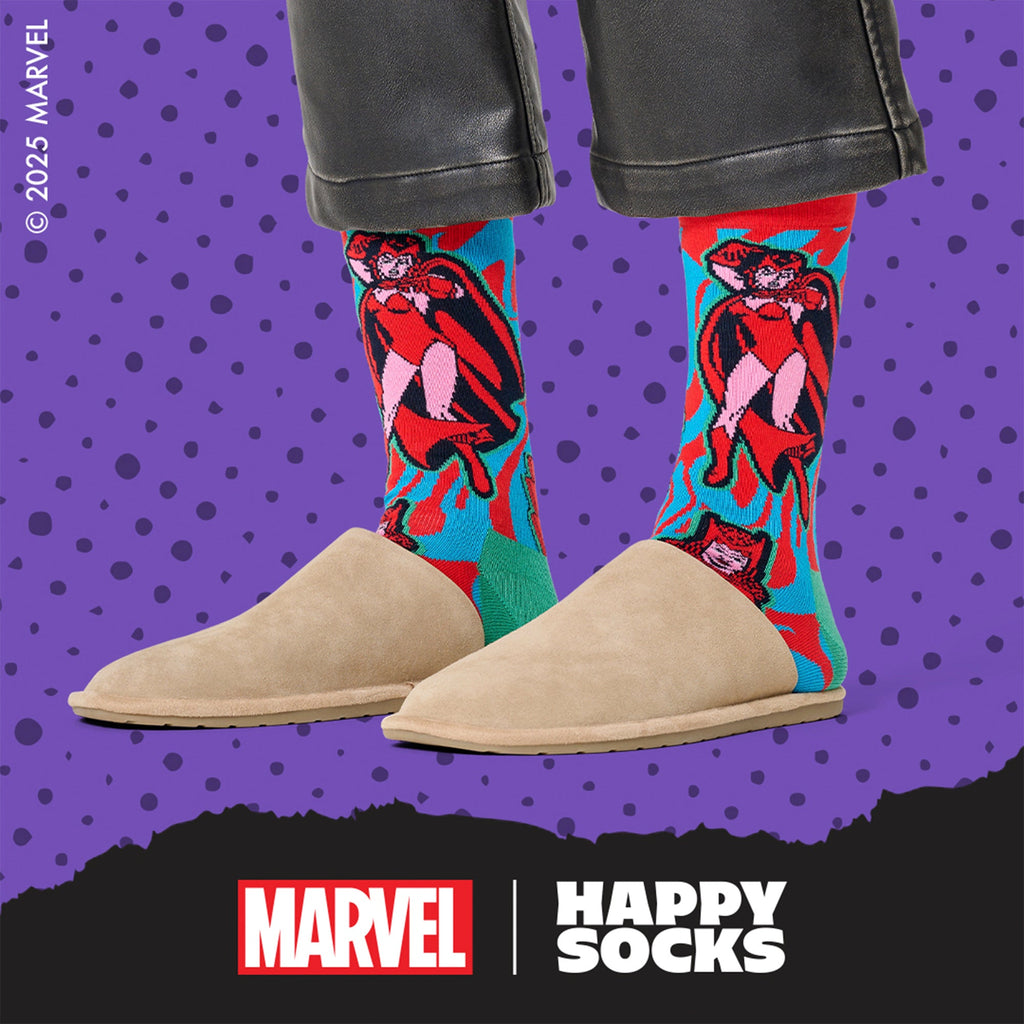 Mens Marvel Scarlet Witch Novelty Socks | Gift Idea