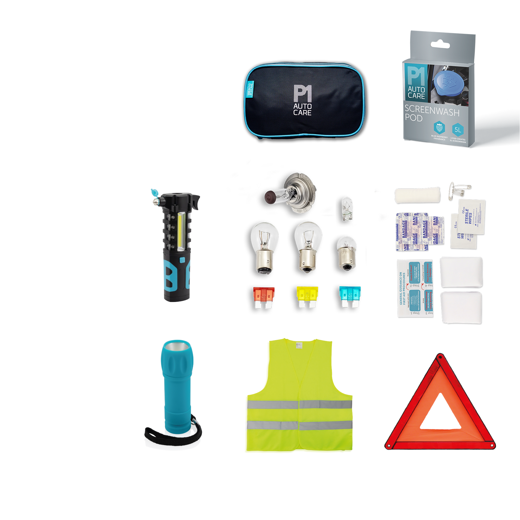 P1 AUTOCARE Roadside Car Emergency Kit