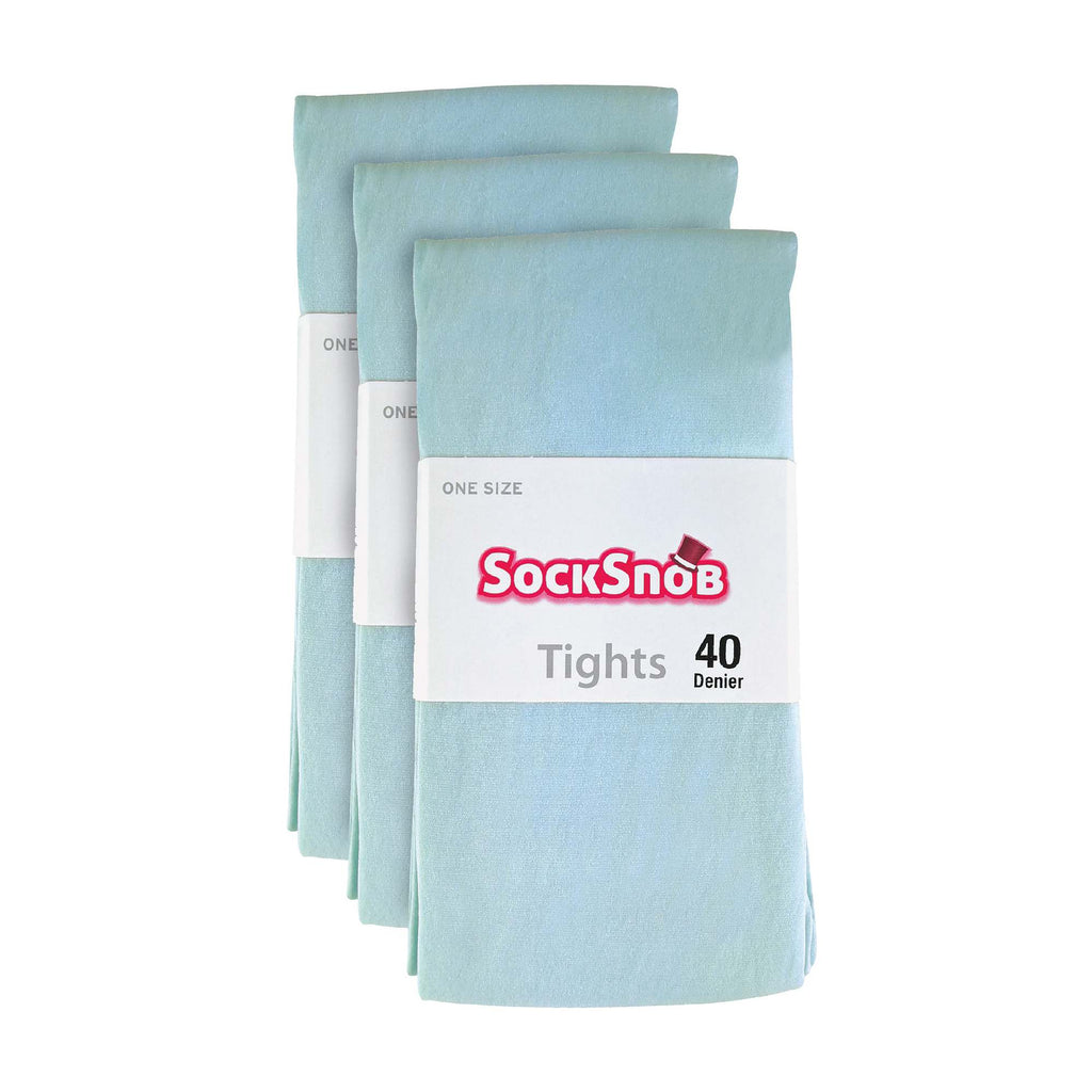 Ladies 3 Pair 40 Denier Comfortable Soft Bright Pastel Coloured Tights
