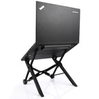 NEXSTAND Portable Adjustable Foldable Desk Holder Stand for Laptop / Notebook, Suitable for: More than 11.6 inch(Black)