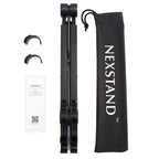 NEXSTAND Portable Adjustable Foldable Desk Holder Stand for Laptop / Notebook, Suitable for: More than 11.6 inch(Black)