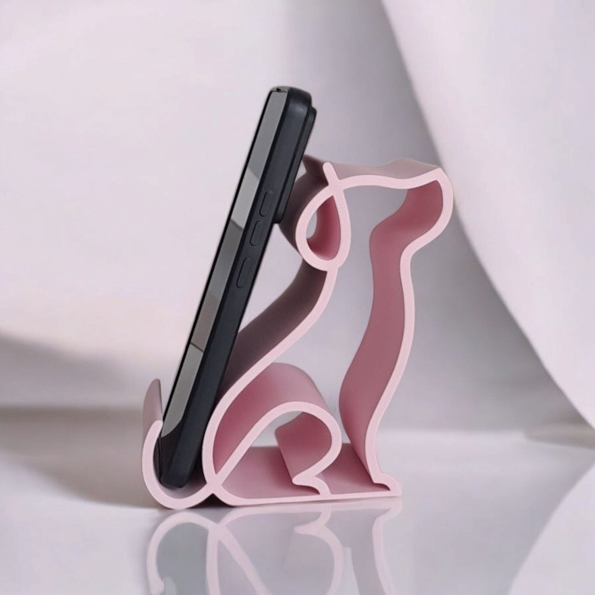 Dog Phone Stand | 3D Printed Cute Desk Accessory for Pet Lovers