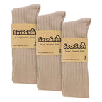 Mens Plain Coloured Cotton Rich Ribbed Dress Socks