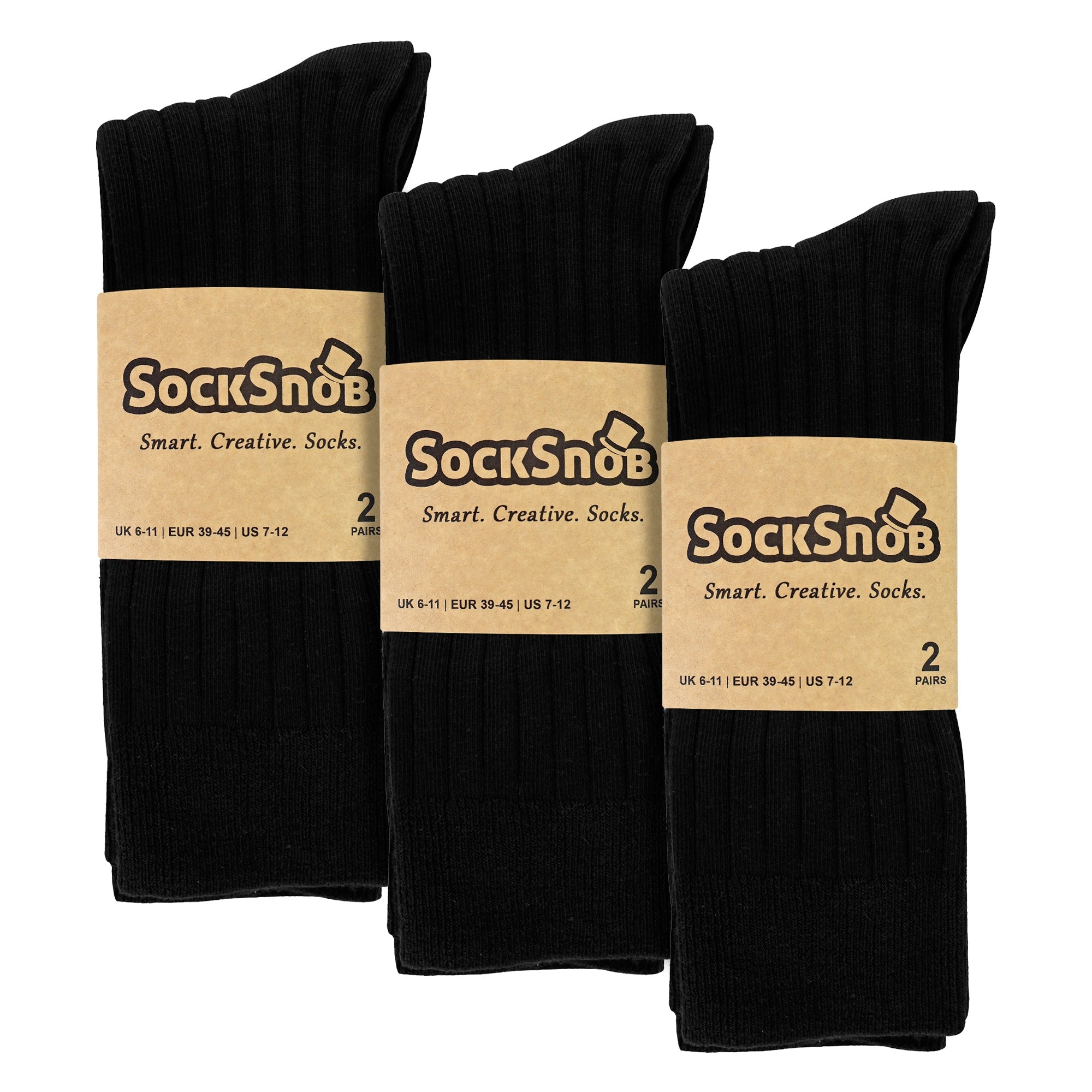 Mens Plain Coloured Cotton Rich Ribbed Dress Socks