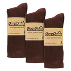 Mens Plain Coloured Cotton Rich Ribbed Dress Socks