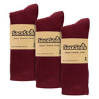Mens Plain Coloured Cotton Rich Ribbed Dress Socks
