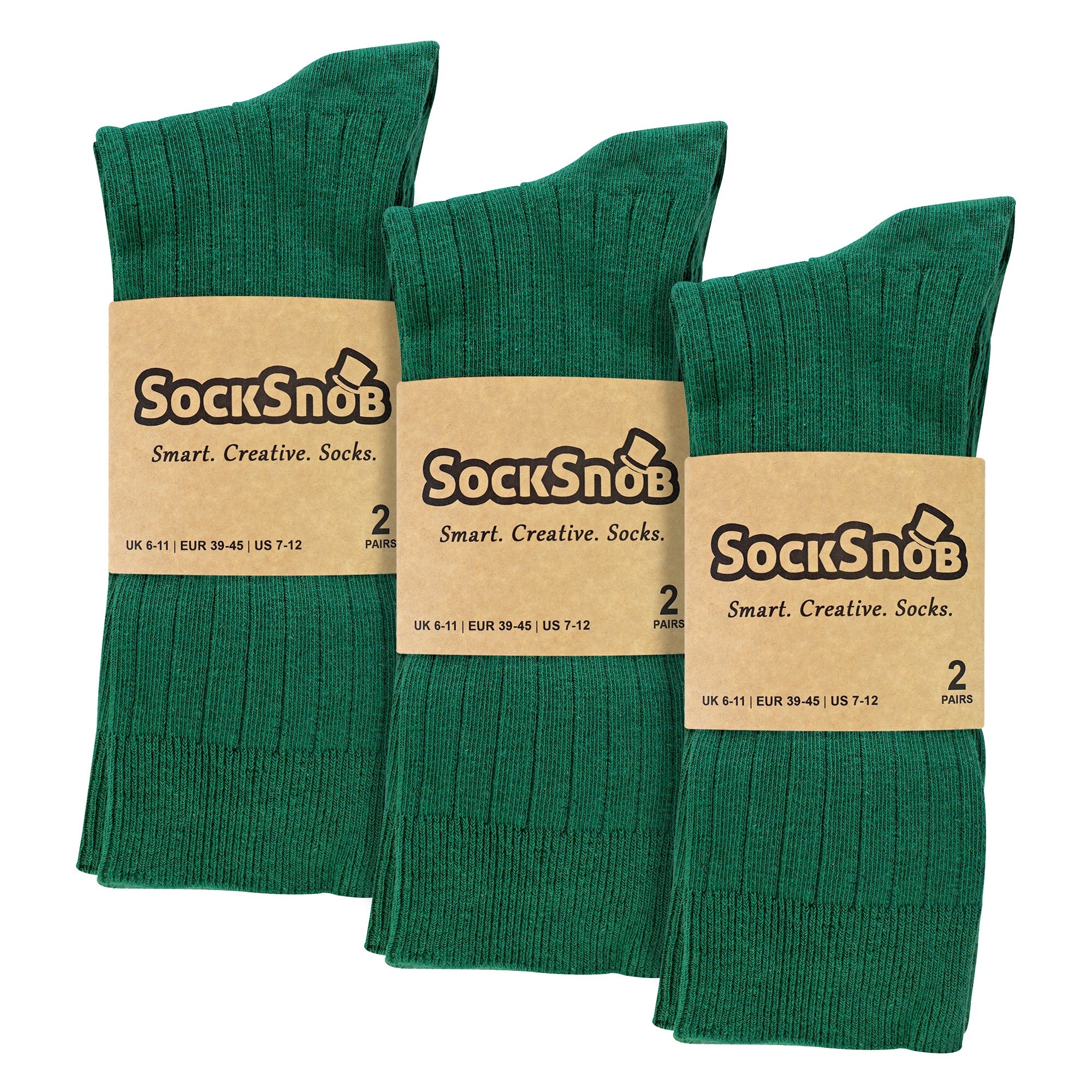 Mens Plain Coloured Cotton Rich Ribbed Dress Socks