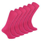 Mens Plain Coloured Cotton Rich Ribbed Dress Socks