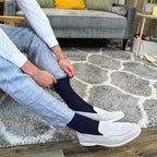 Mens Plain Coloured Cotton Rich Ribbed Dress Socks