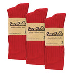 Mens Plain Coloured Cotton Rich Ribbed Dress Socks
