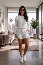 Knitted Jumper & Short Suit