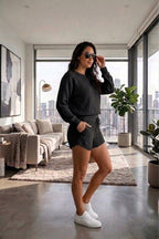 Knitted Jumper & Short Suit