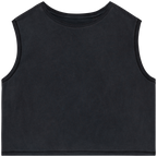 Organic Faded Cropped Tank Top: Womens