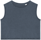 Organic Faded Cropped Tank Top: Womens