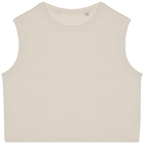 Organic Faded Cropped Tank Top: Womens