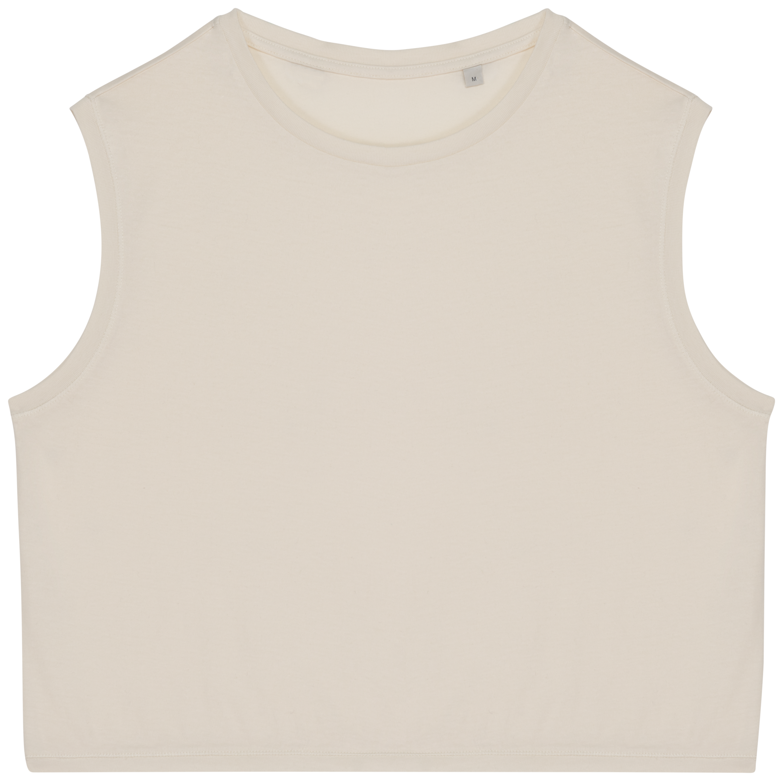 Organic Faded Cropped Tank Top: Womens