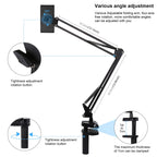 PULUZ  Live Broadcast Desktop Arm Stand Suspension Clamp Holder with Tablet PC Clamp(Black)