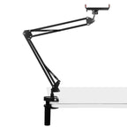 PULUZ Live Broadcast Desktop Articulating Arm Holder with Tablet Clamp (Black)