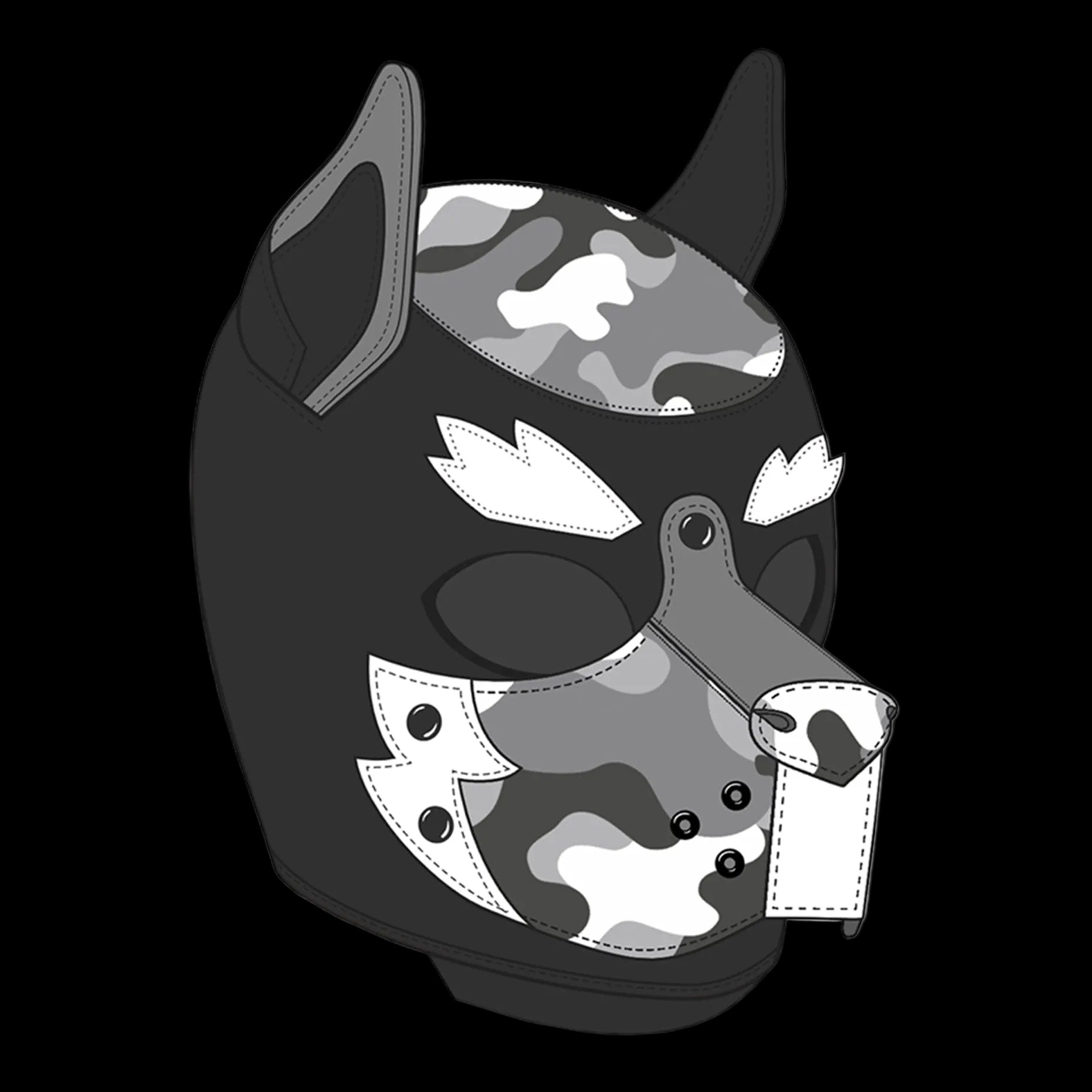 Build Your Own Gibbon Black Puppy Hood