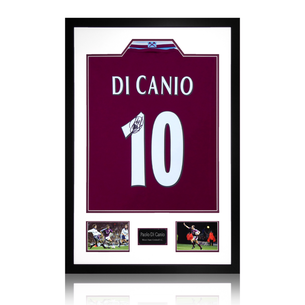 Auction: Paolo Di Canio Signed West Ham Shirt Premium Frame