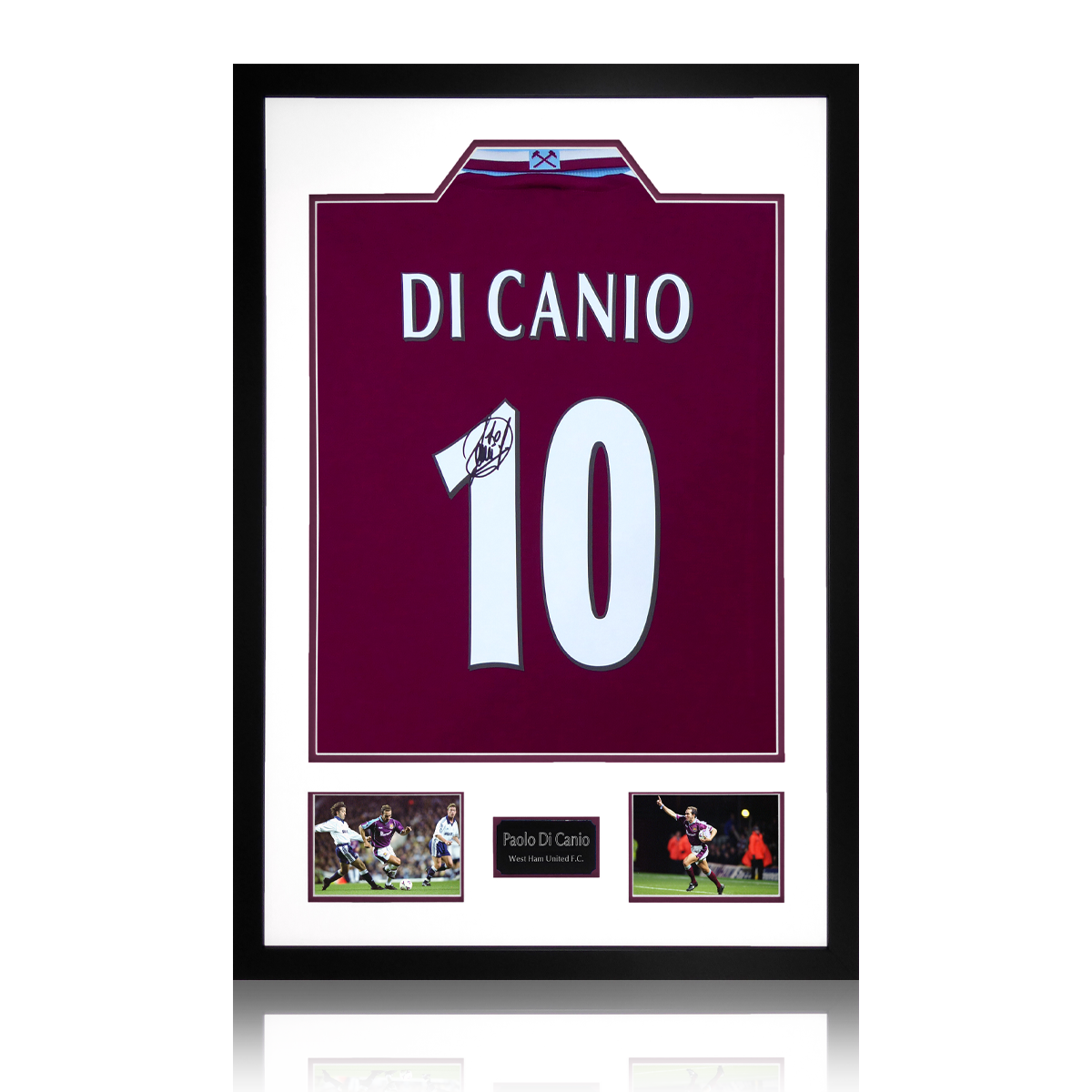 Auction: Paolo Di Canio Signed West Ham Shirt Premium Frame