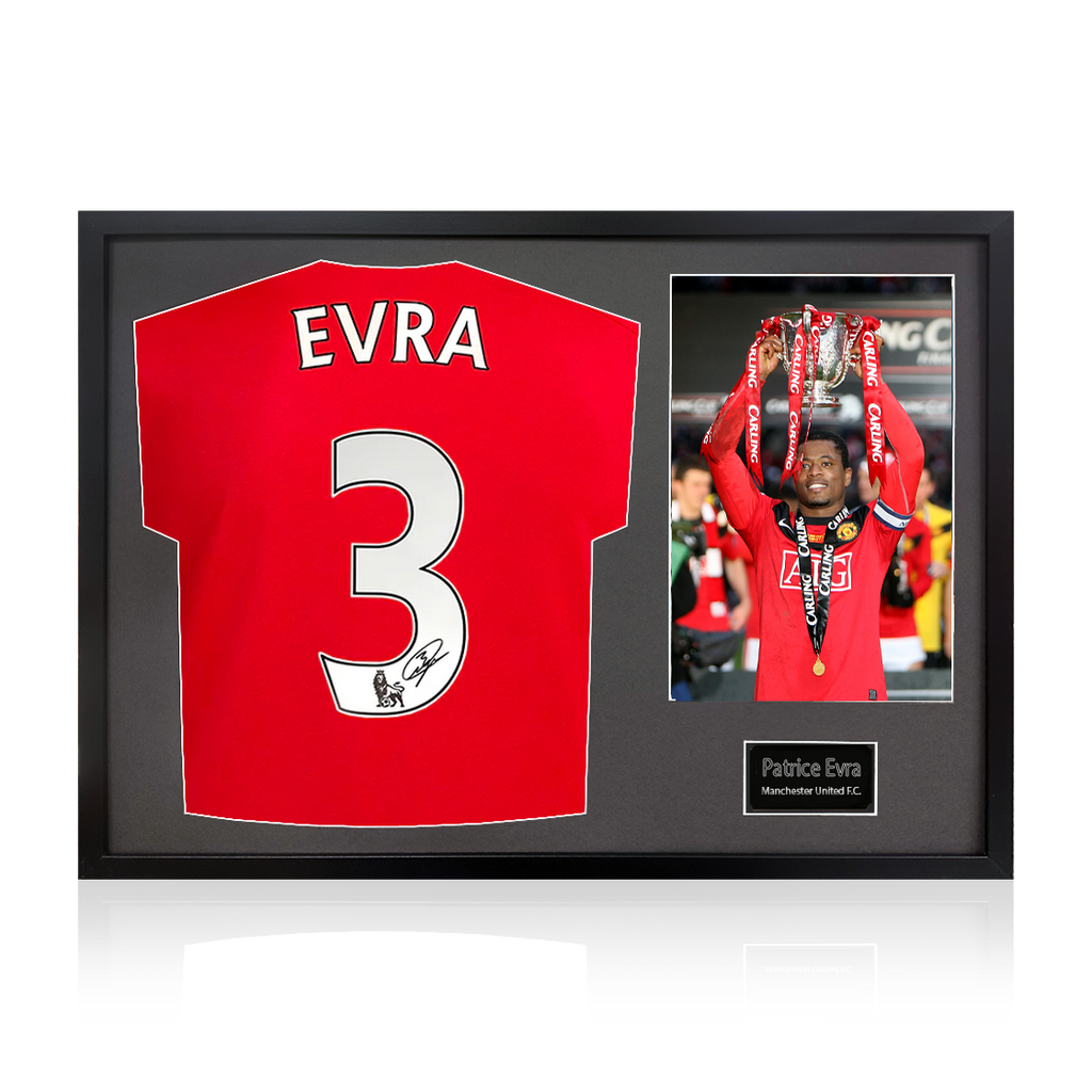 Patrice Evra Signed Manchester United Classic Frame