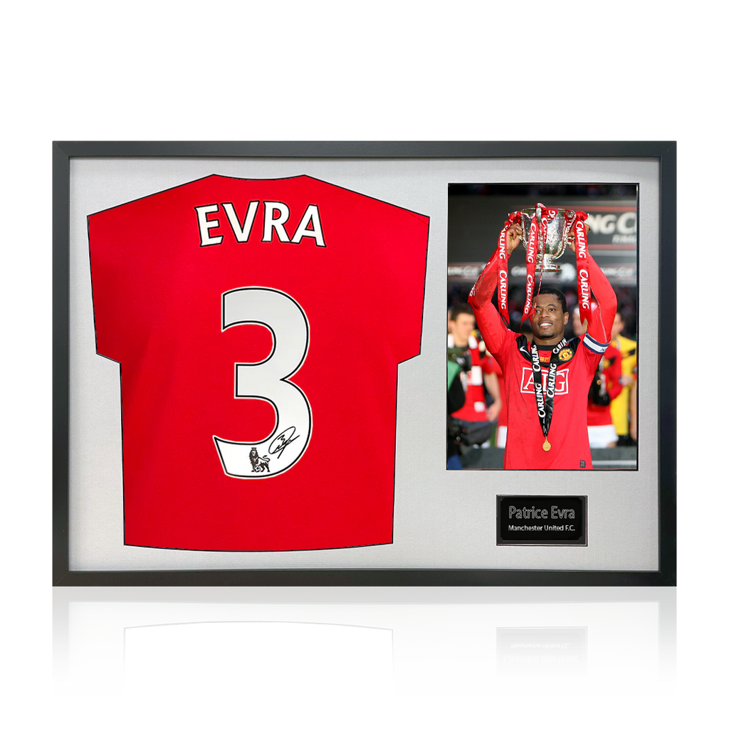 Patrice Evra Signed Manchester United Classic Frame