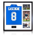 Paul Gascoigne Signed Rangers Shirt Elite Frame