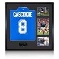 Paul Gascoigne Signed Rangers Shirt Elite Frame