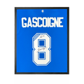 Paul Gascoigne Signed Rangers Shirt Compact Frame