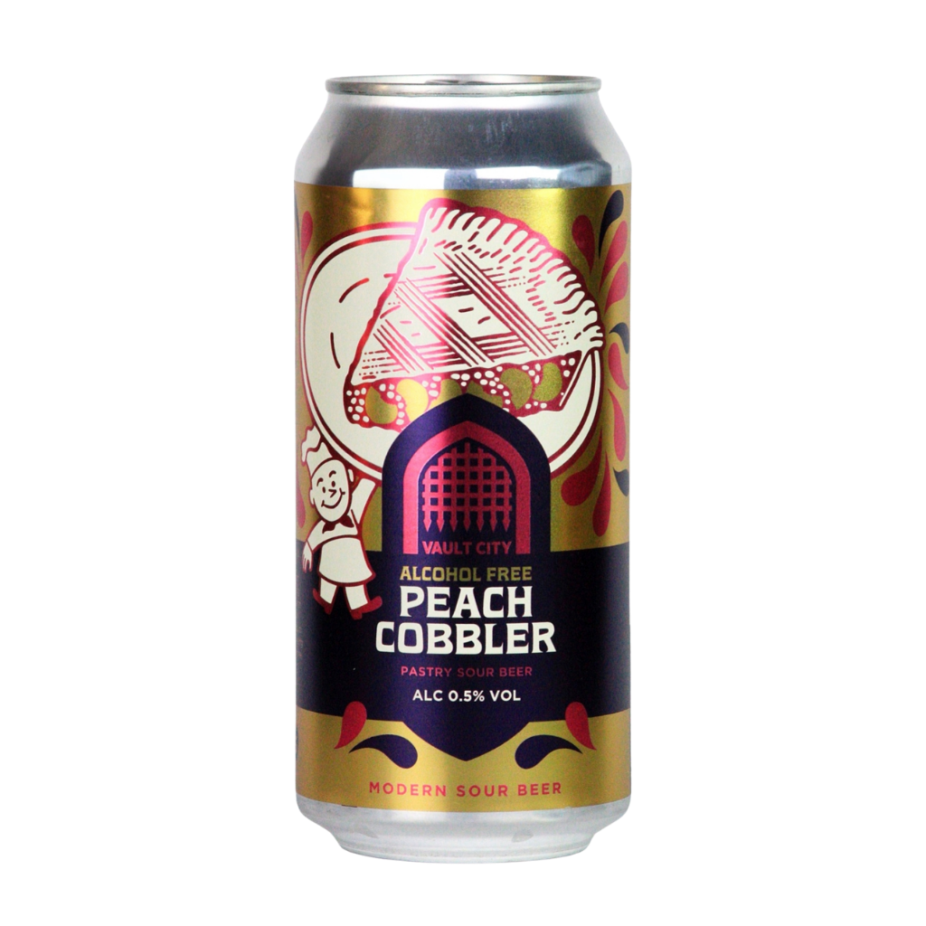 Vault City Peach Cobbler Alcohol Free Sour