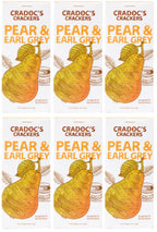 6 x Cradoc's Pear and Earl Grey Tea Crackers - 80g