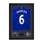 Phil Jagielka Signed Everton Shirt Premium Frame