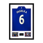 Phil Jagielka Signed Everton Shirt Premium Frame