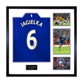 Phil Jagielka Signed Everton Shirt Elite Frame