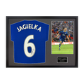 Phil Jagielka Signed Everton Shirt Classic Frame